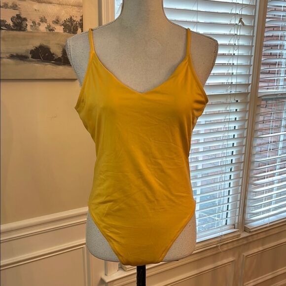 PINK Victoria's Secret Yellow One Piece Swimsuit - Picture 1 of 9